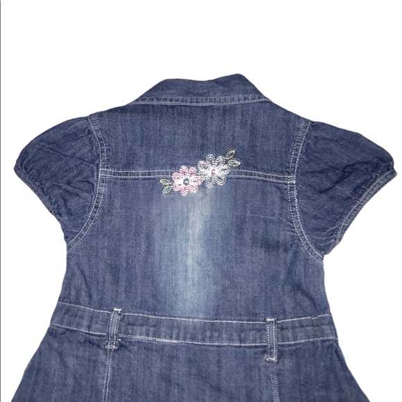 Gap Girls Short Sleeve Denim Dress Size 7T - Picture 8 of 8